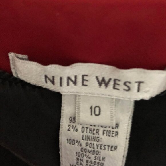 SILK Nine West  Sleeveless Size 10 Silk Blouse - Picture 6 of 10